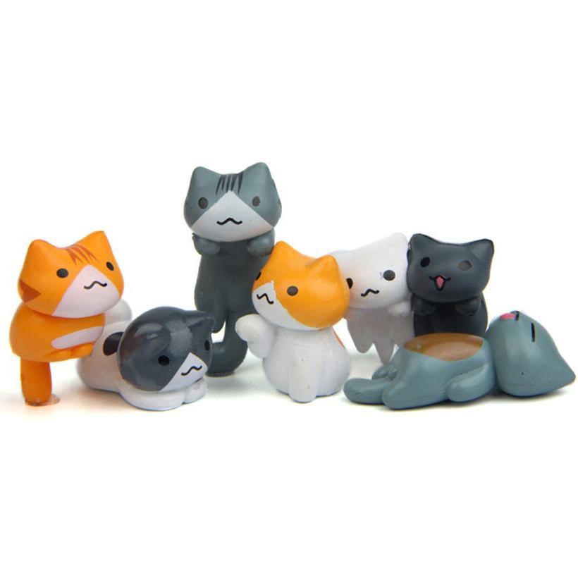 Jual 6 Pcs Miniatur Hewan Kucing Lucu Mini Figure Pajangan Meja ...