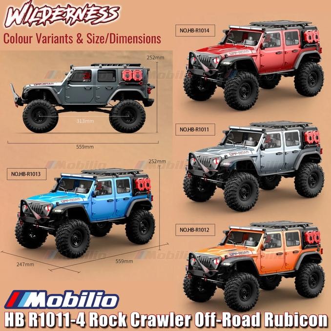 Jual Promo Wilderness Hb R1011 /12/13/14 Rock Crawler Off-Road Rubicon ...