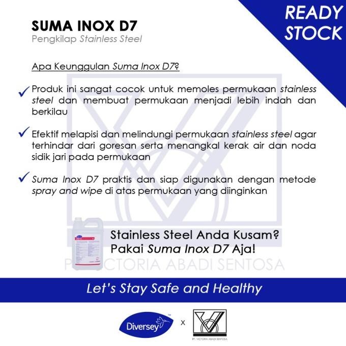 Jual Diversey Suma Inox D7 - Stainless Steel Polish Original | Shopee ...