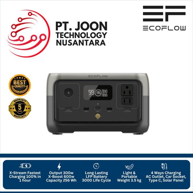EcoFlow River 2 Portable Power Solution – 256Wh – 300W