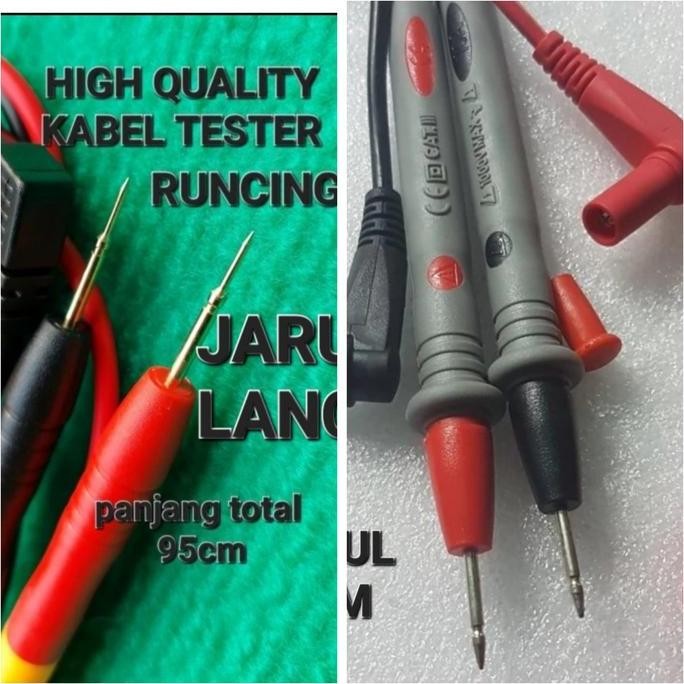 Jual Diskon kabel cable multitester banana plug probe tester 10a 1kv ...