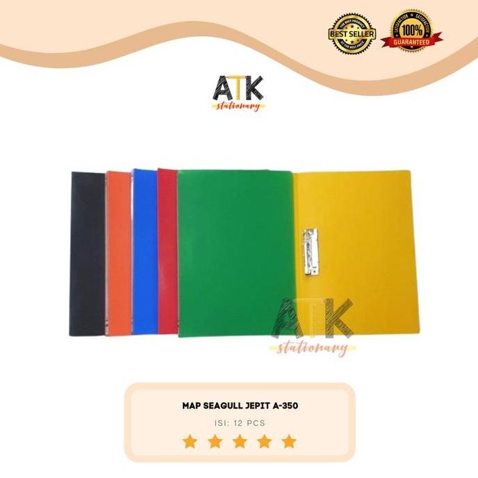 Jual Spring File Seagull A350 Jepit / Map Plastik Seagul A350 ( 1 Lusin ...