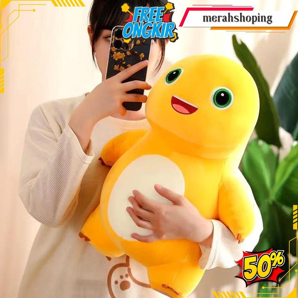 Jual Boneka Dino Nailong Kuning Jumbo Ukuran 50Cm Cartoon Dinosaurus ...