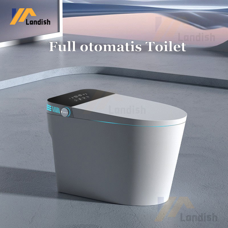 Smart Toilet Kloset duduk Gaya Eropa otomatis kelas atas Toilet Luxury multifungsi Smart Kloset Duduk listrik LLAN