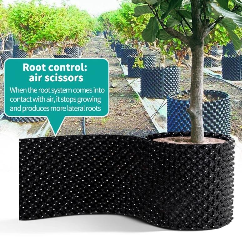 Jual Air Pruning Plant Root Control Nursery Pots Black Plant Root ...