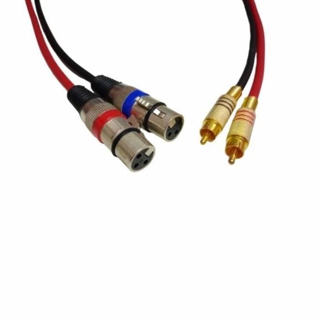 Jual KABEL AUDIO 3MTR CANON XLR FEMALE KE RCA / KABEL MIXER KE ...