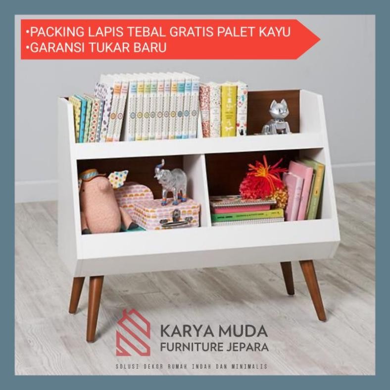 Jual Rak Buku Rak Pajangan Rak Mainan Anak Meja Buku Minimalis RB 1 ...