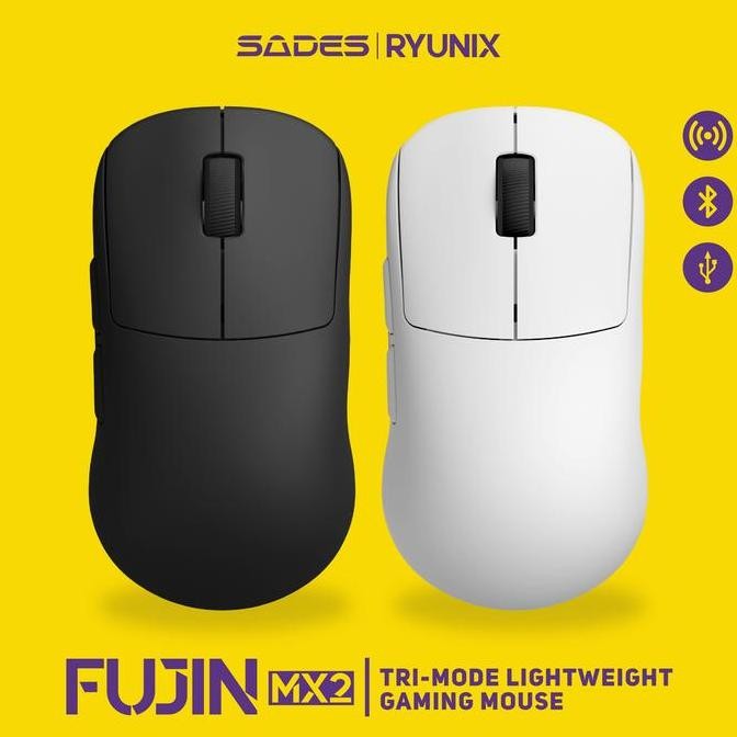 Jual Sades Ryunix Fujin MX2 Mouse Gaming Lightweight Wireless Bluetooth ...