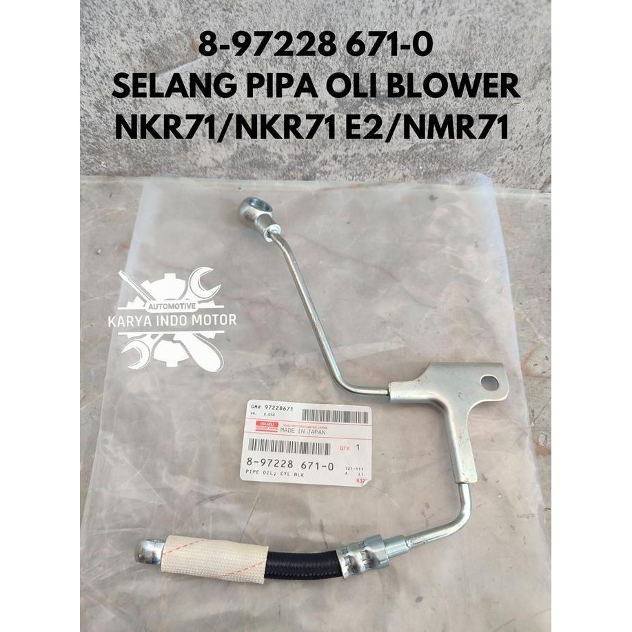 Jual PIPA OLI DINAMO AMPERE SELANG BLOWER ISUZU ELF NKR71/ E2 /NMR71 (8 ...