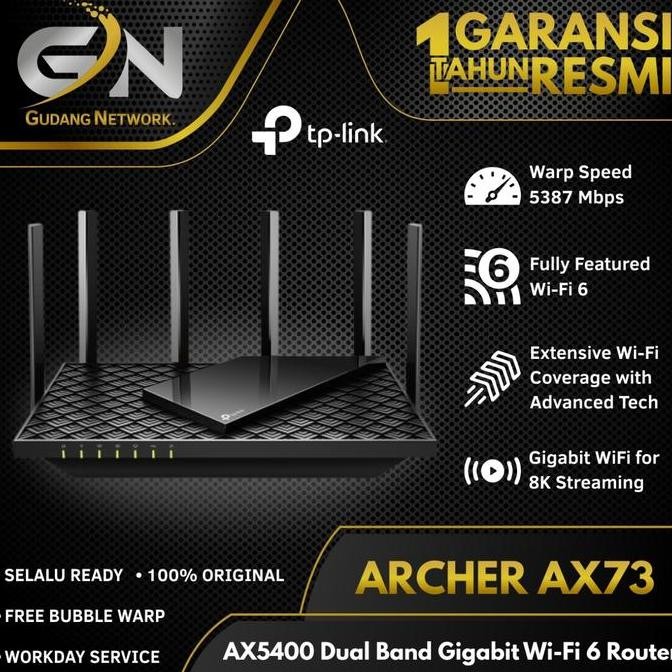 Jual Tp-Link Archer Ax73 Ax5400 Wifi 6 Wireless Router Tplink Ax 73 Ax ...