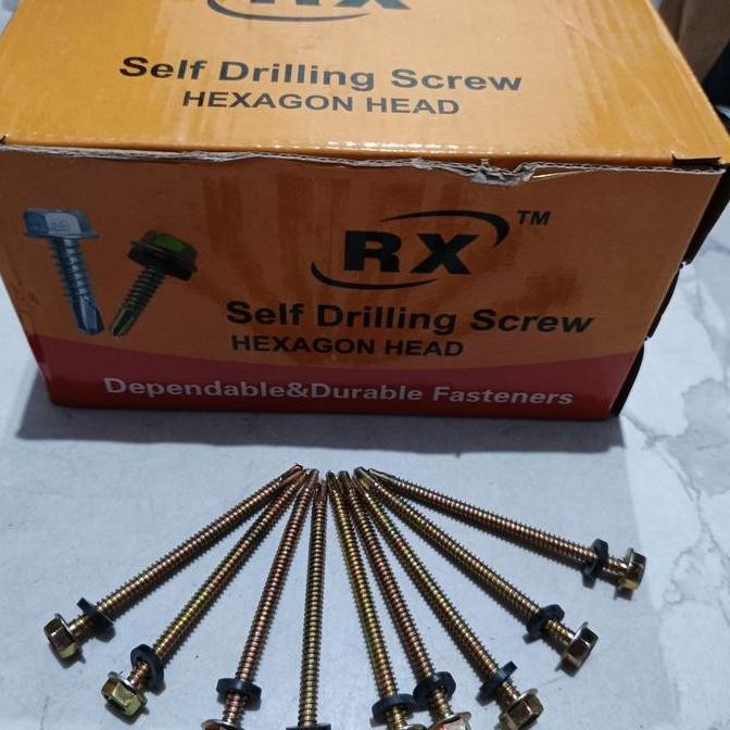 Jual Baut Roofing 12 X 70 Baut Rofing 7Cm 1Box | Shopee Indonesia