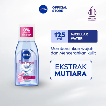 NIVEA Micellar Water MicellAir Pearl Bright 125ml Pembersih Make Up Tanpa Alkohol Makeup