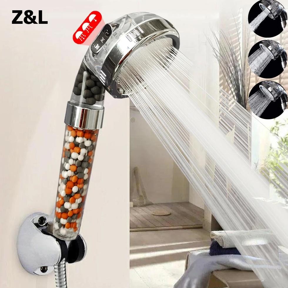 Jual Z&L 3 Modes Adjustable Handheld Bathroom Shower Heads Pressurized ...