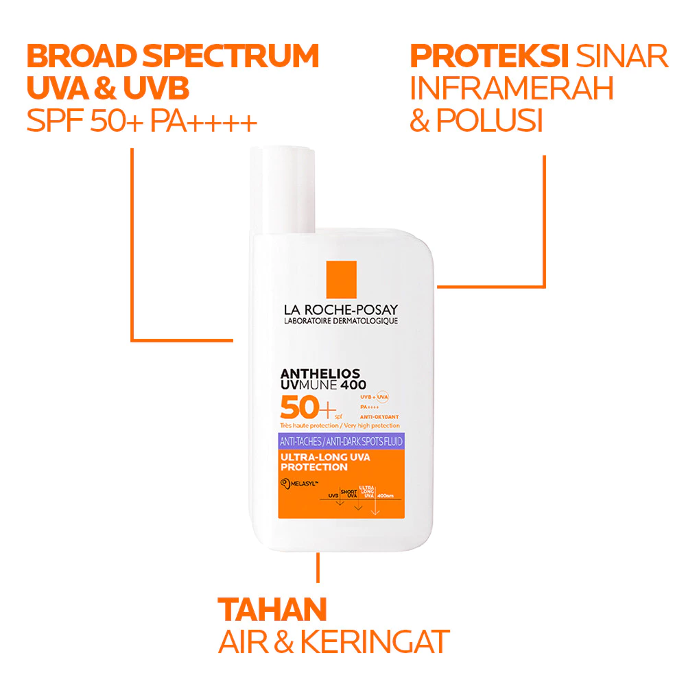 La Roche Posay Anthelios UVMune 400 Anti-Dark Spots Fluid FREE Mela B3 Serum 3ml - foto 1