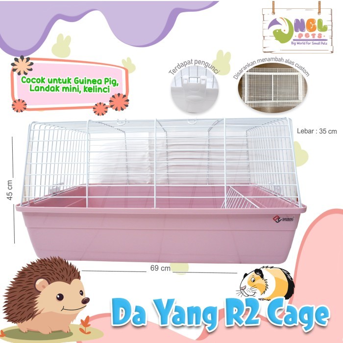 Jual KANDANG MARMUT / LANDAK MINI / KELINCI merk dayang R2 / rabbit ...
