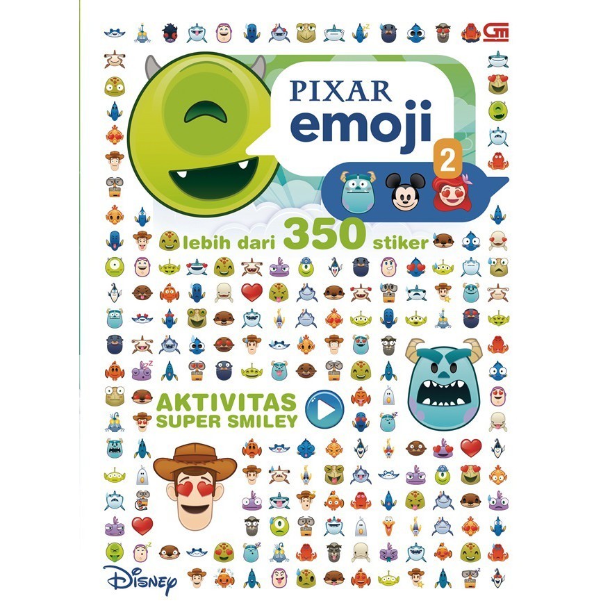 Jual Disney Pixar Emoji: Aktivitas Super Smiley 2 (Disney) | Shopee ...