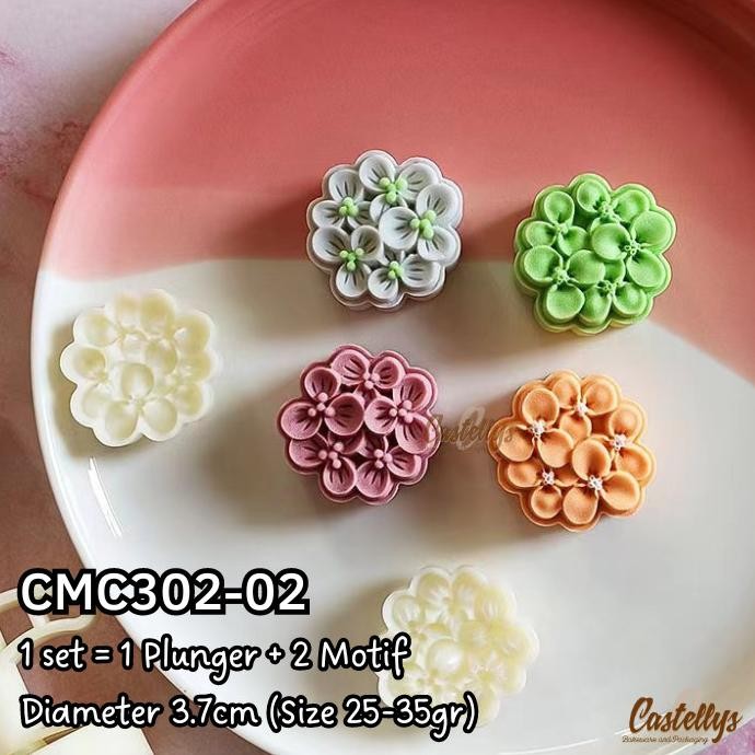 Jual ------] Cetakan Nastar 30gr CMC302-02 Bunga Mooncake Mochi Pia Kue ...