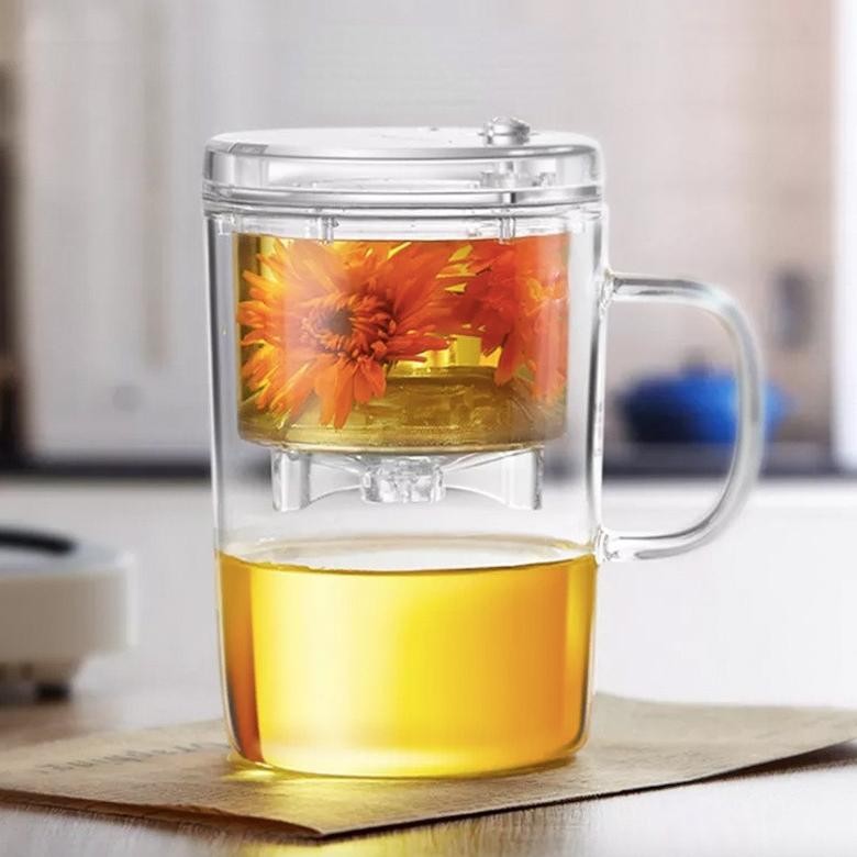 Jual Bisa COD 1000ml Coffee Maker Tea Infuser Cangkir Teh Kopi dengan ...