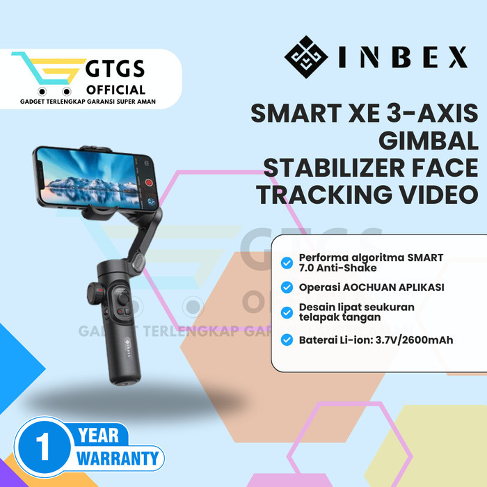Jual INBEX Three-Axis Stabilizer Gimbal SMART XE Auto Face Tracking ...