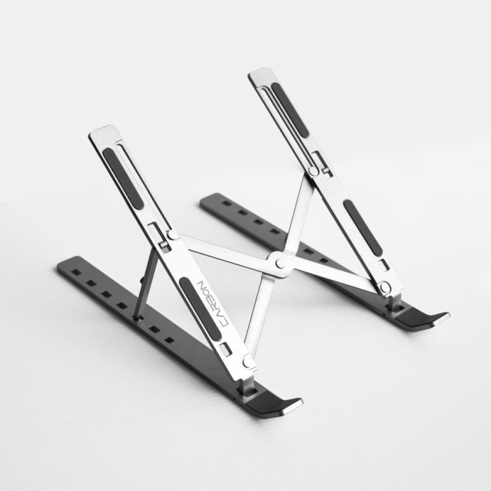 Jual Laptop Stand Rubber Feet Alumunium Metal Foldable Compact | Shopee ...