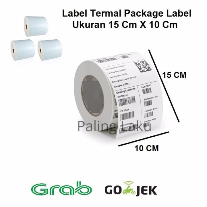 Jual KODE D Sticker Label Barcode Direct Thermal / Termal ukuran ...