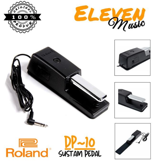 ROLAND DP-10 Pédale Sustain Style Piano - Avec Base Antidérapante Et Câble Long 2,2m