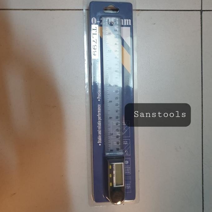Jual digital angle protractor level inclinometer ruller mistar 200mm ...