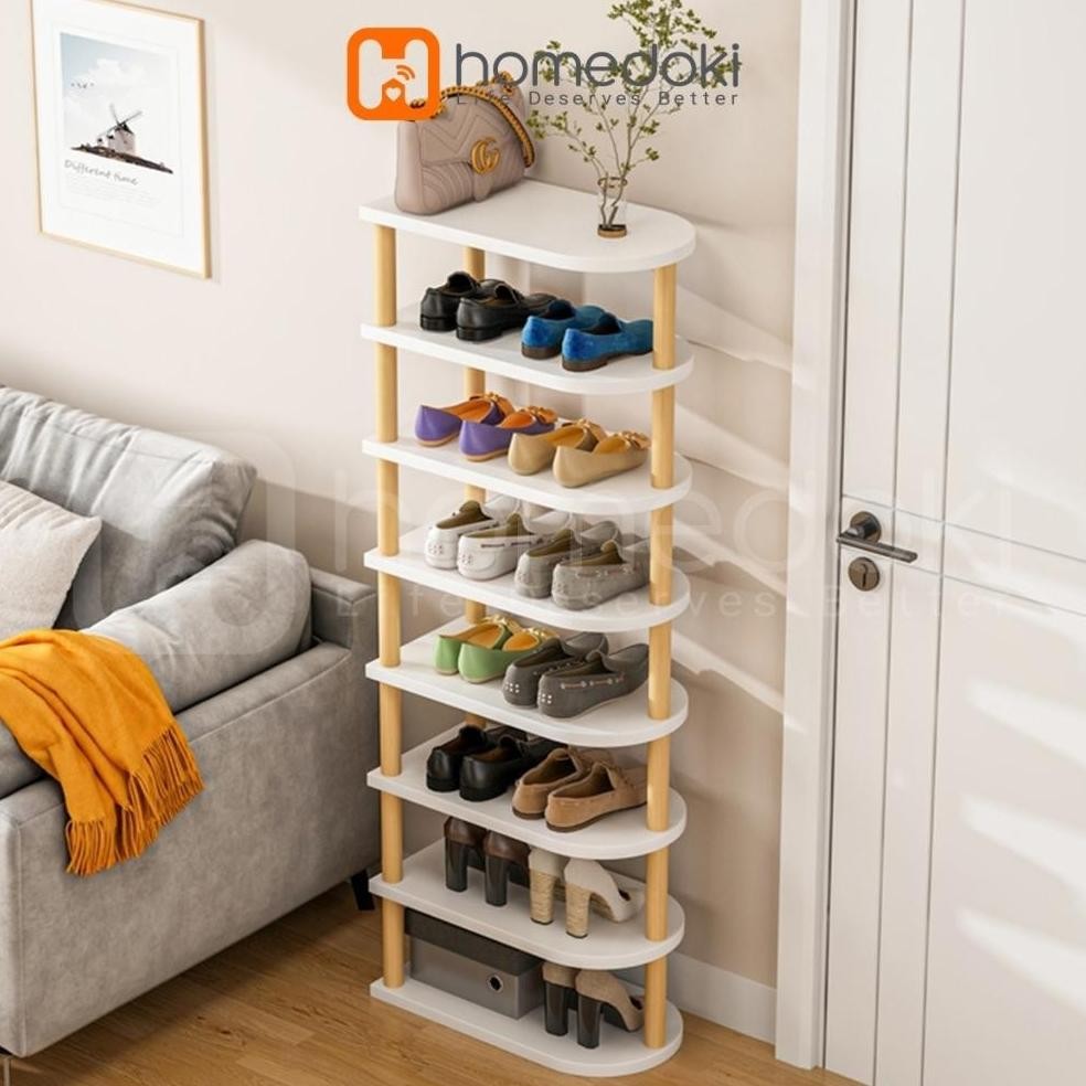 Jual Rak Sepatu Kayu / Rak Sepatu Minimalis / Rak Sepatu Susun / Rak ...