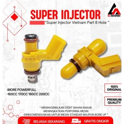 Jual Injektor Super Injector Vietnam Part 8 Hole Beat Vario Cb150 ...