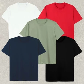 Kaos Polos Lengan Pendek Cotton Combed 30S T Shirt Atasan Dewasa Distro Unisex