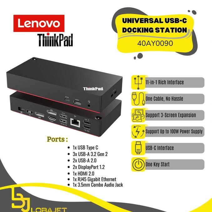 Jual LENOVO ThinkPad Universal USB-C Docking Station - 40AY0090 ...