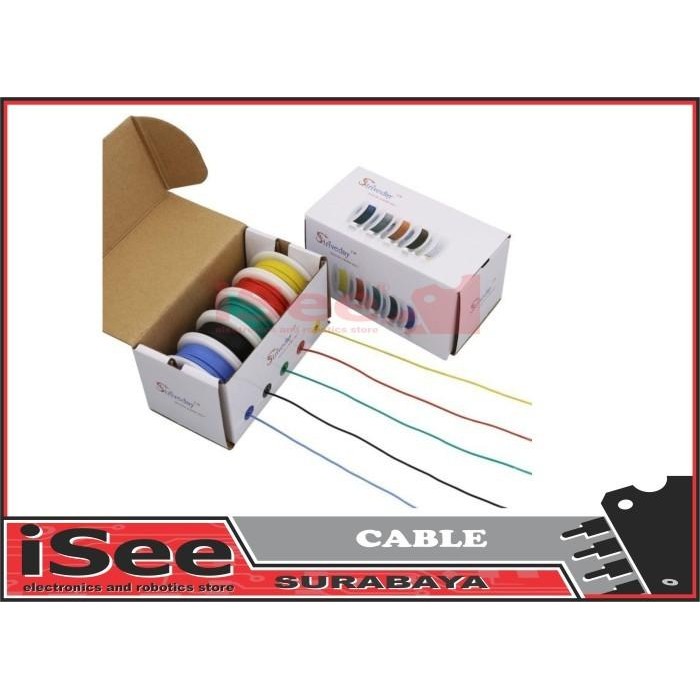 Cavo IN Silicone 30AWG 1M Nero / 1M Rosso (11 Fili OD1