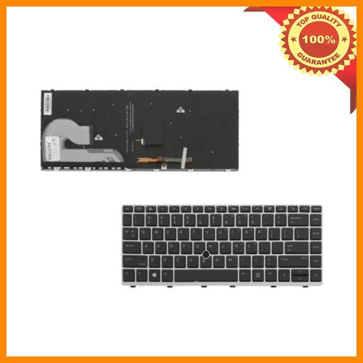 Clavier Rétroéclairé Pour HP EliteBook 840 G5/G6, 846 G5, 745 G5 - Layout UK, Couleur Argent, Garantie 3 Mois