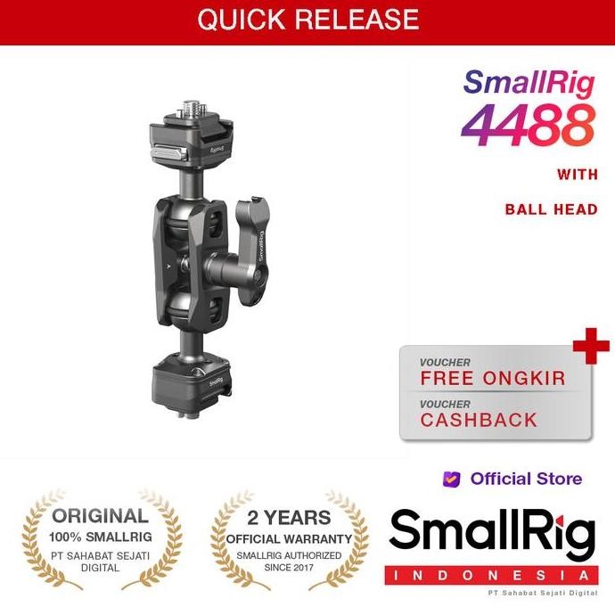 Jual Smallrig Hawklock H21 Quick Release Magic Arm With Ball Head 4488 ...