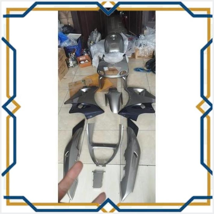 Jual [DRM] BODY FULLSET KAWASAKI NINJA RR OLD ZX SILVER ORIGINAL ...