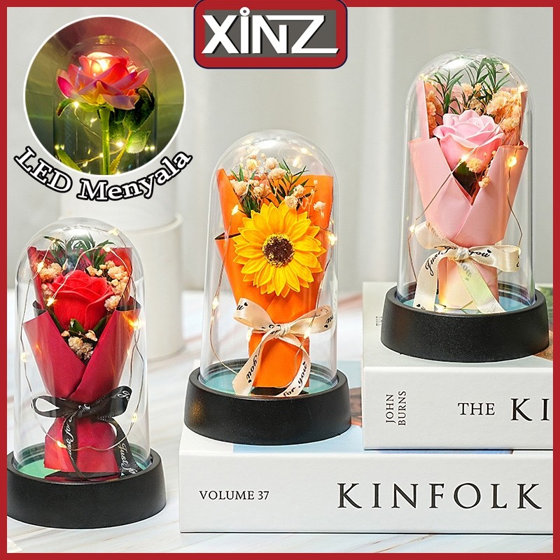 Jual XiNZ Bunga Mawar Lampu LED Hadiah Hari Valentine Dekorasi Rumah ...