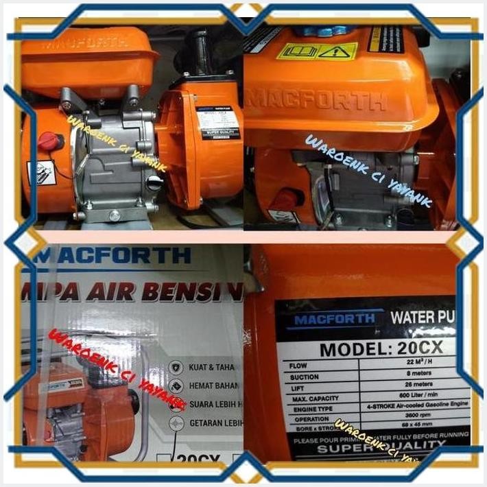 Jual [WCA] POMPA ALKON WATER PUMP POMPA IRIGASI 2 INCH ENGINE 5,5 HP ...