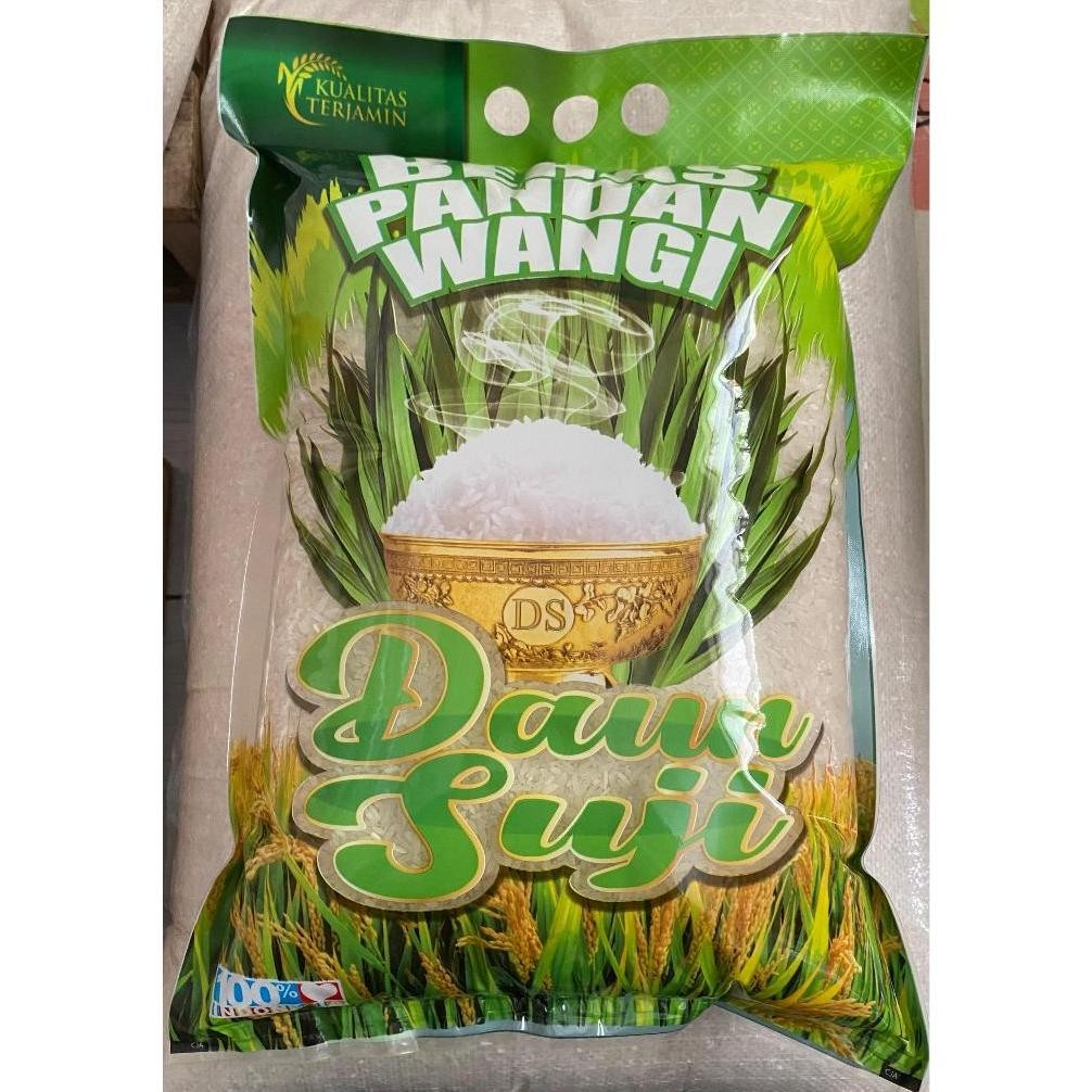 Jual Beras kemasan 5kg premium pandan wangi best seler murah putih ...