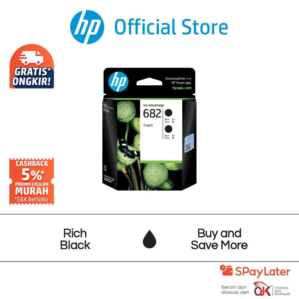 Jual Berkualitas Tinta Printer HP Original 682 Warna & Hitam Combo 2 ...