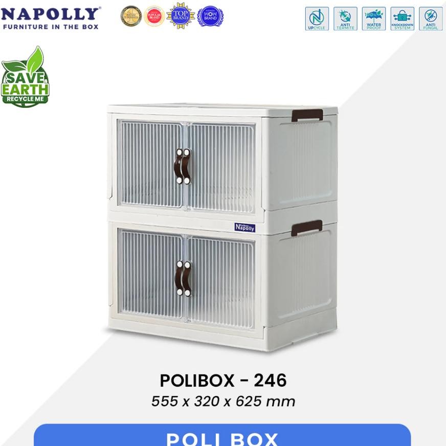 Jual NAPOY / NAPOLY Container Box Lipat / Rak / Lemari Susun Plastik ...