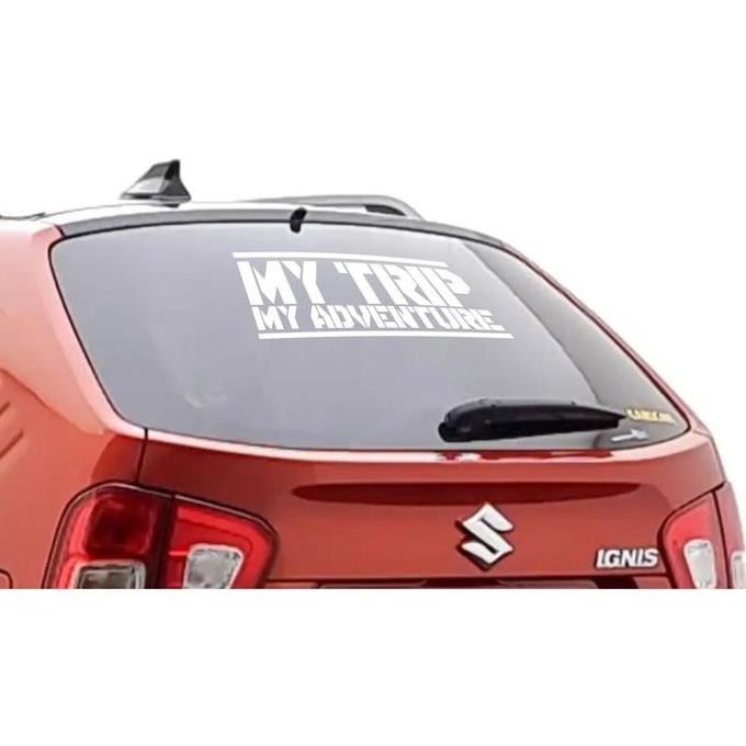 Jual Sticker Aksesoris Mobil My Trip My Adventure murah | Shopee Indonesia