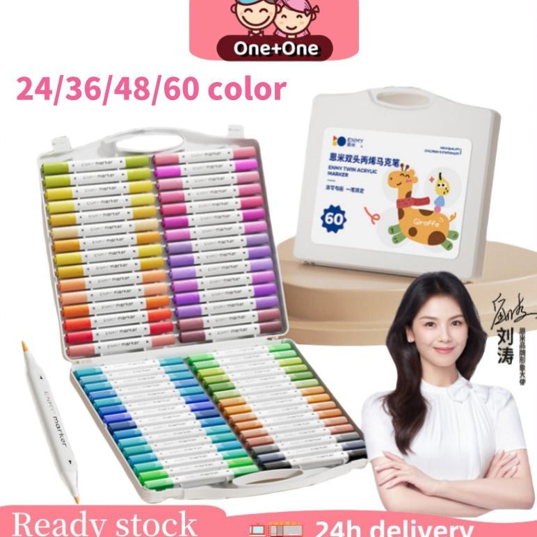 Jual CODOne+One ENMY Marker Akrilik 24/36/48/60 Warna Set Marker ...