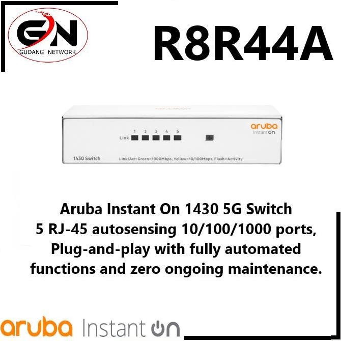 Jual R8R44A Hpe Aruba Instant On 1430 5G Switch New Stok | Shopee Indonesia