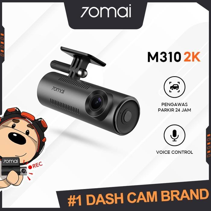 Dashcam Auto 70mai Dash Cam M310 2K - Telecamera Auto WiFi Con Visione Notturna E Parcheggio, 1296P 2k Risoluzione