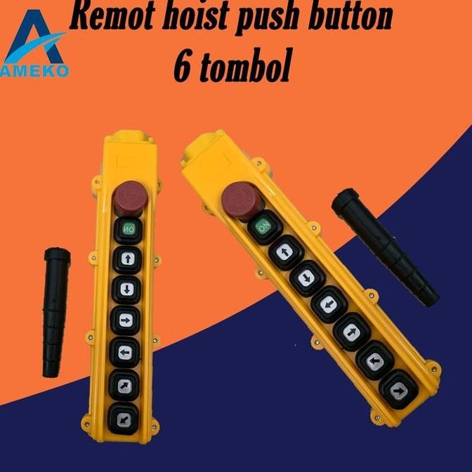 Jual HARGA DISC - Remote Hoist Push Button 6 Tombol | Shopee Indonesia
