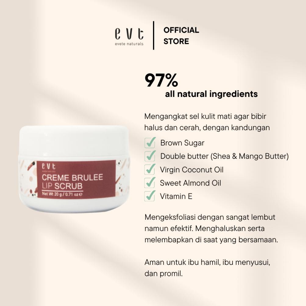 Jual Evete Naturals - Creme Brulee Lip Scrub | Shopee Indonesia