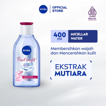 NIVEA Micellar Water MicellAir Pearl Bright 400ml Pembersih Make Up Tanpa Alkohol Makeup