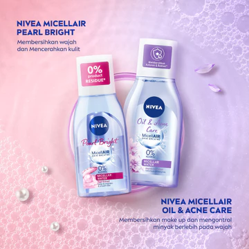 NIVEA Micellar Water MicellAir Oil Acne Care 125ml Pembersih Make Up Aman Untuk Kulit Berminyak
