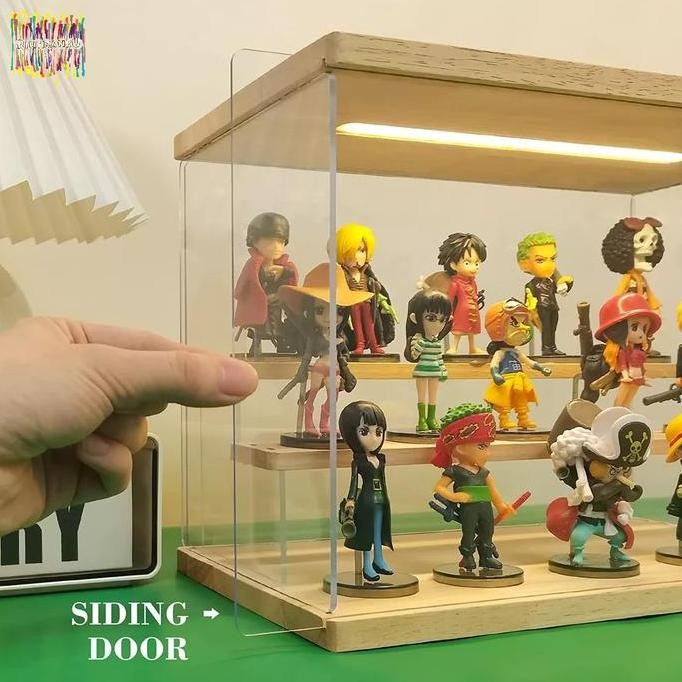 Jual RAK DISPLAY ACTION FIGURE BOX SUSUN LAMPU LED / DISPLAY BOX LED ...