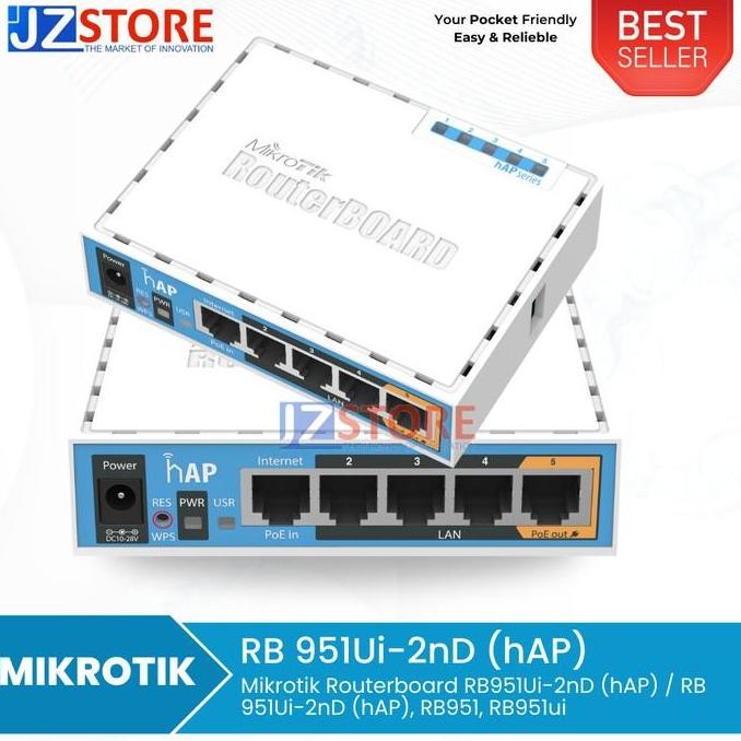 Jual Mikrotik Router Rb951Ui-2Nd (Hap) / Rb 951Ui-2Nd (Hap), Rb951 ...